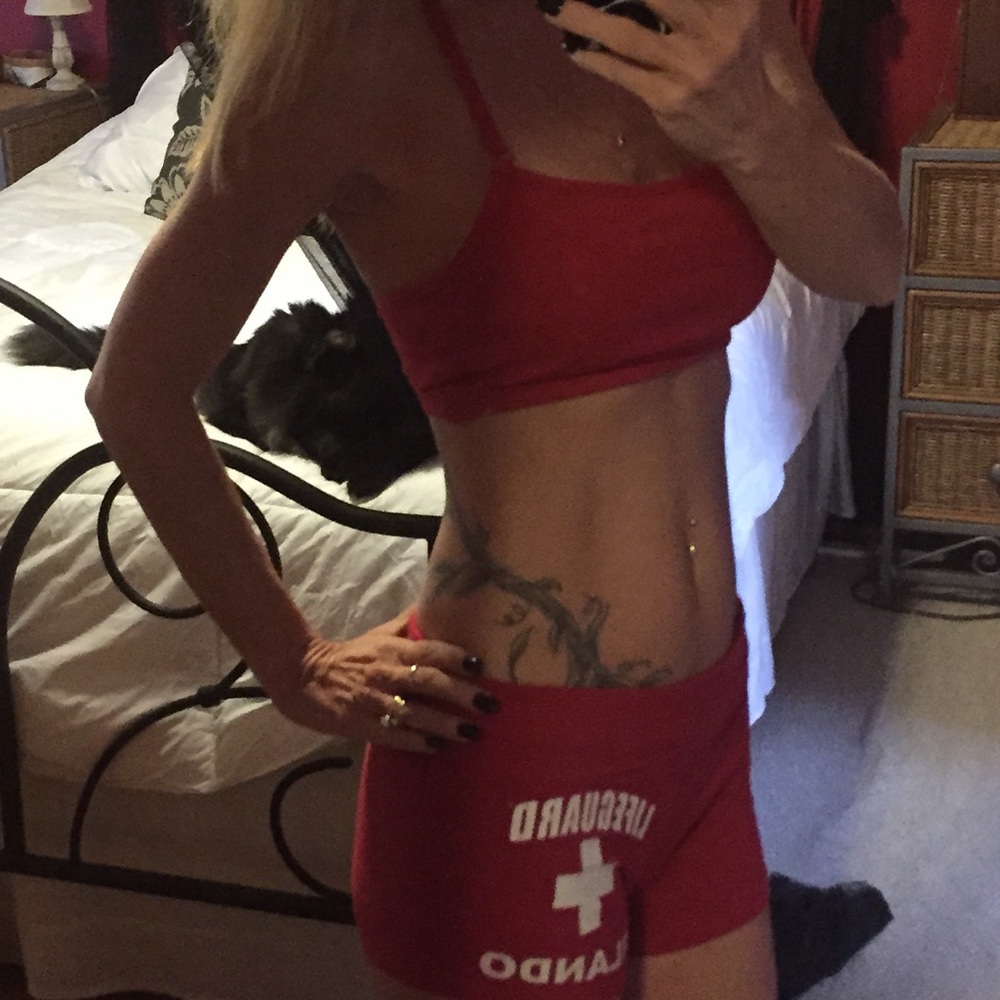 Lifeguard shorts with cuff-able waistband